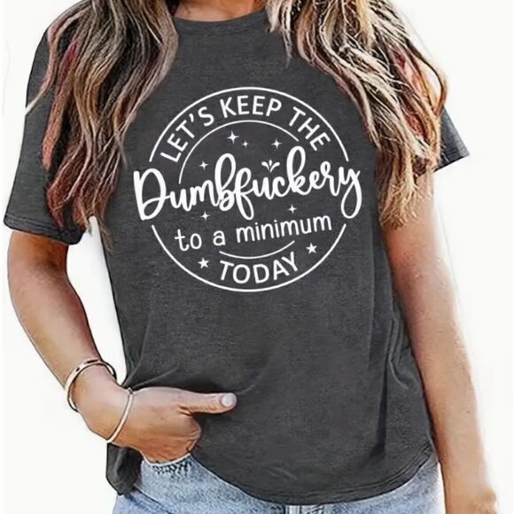 New Funny Quote Gray T Shirt Comical Sarcasm Statement Summer Vacation Slogan - Picture 1 of 4